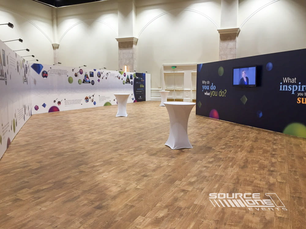 Open networking and activation space for corporate conference engagement