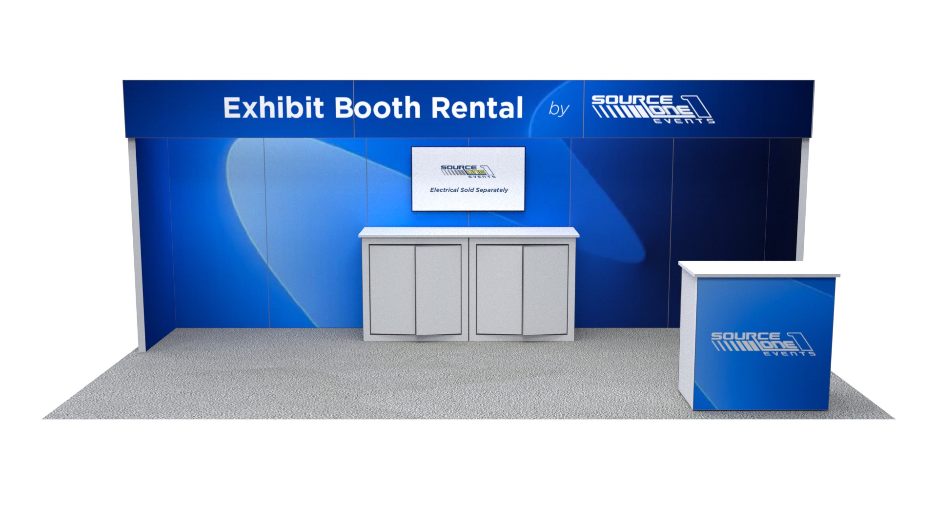 BM202 exhibit booth featuring branded graphic wall